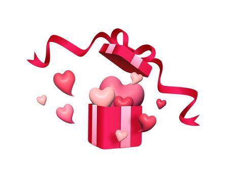 valentine box, valentine, heart, present, JPG, PNG and AI