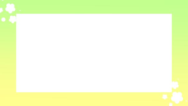 花柄動画サイズ枠3 枠,フレーム,縁,長方形,動画,配信,16:9,横長,黒,背景のイラスト素材