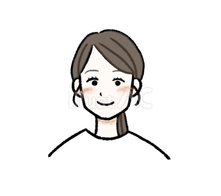 女性の顔（ベース型） ベース型,顔,形のイラスト素材