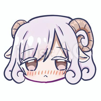 ヒツジの女の子_照れ