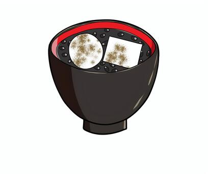 お汁粉のイラスト お汁粉,ぜんざい,こしあん,お餅,食べ物,冬,お椀,イラストのイラスト素材