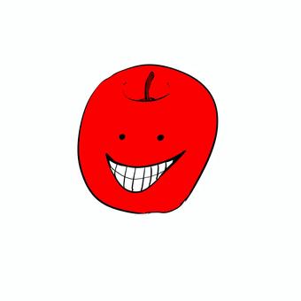 笑顔のりんご