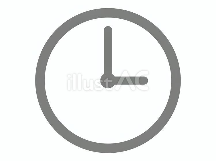 時計のマーク（アイコン） 時計,アイコン,時間のイラスト素材
