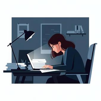 ビジネスシーン　パソコン作業