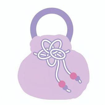 巾着(大人っぽいもの) 巾着(大人っぽいもの) 巾着,袋,紐,飾り,和装,小物,日本,お祝い,伝統,縁起物のイラスト素材