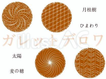 ガレットデロワ 文字あり模様セット素材