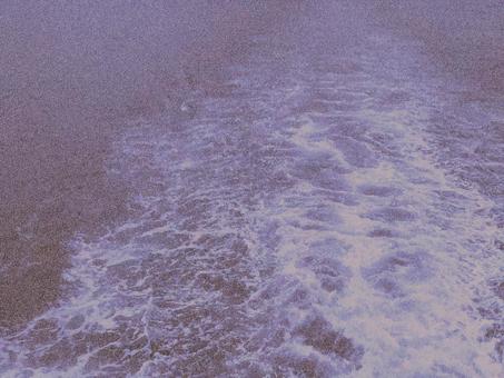 波の柄のある砂状ノイズののった抽象背景 波,抽象,ノイズ,砂,ざらつき,ざらざら,ストーン調,石調,薄紫,紫のイラスト素材