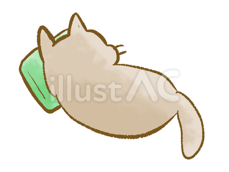 ふてくされねこ ねこ,ふて寝,ふてくされのイラスト素材