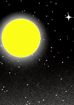 Illustration, full moon, month, star, 