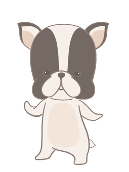 Illustration, french bulldog, animal, tiny, 