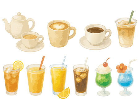 Illustration, cafe, drink, coffee, 