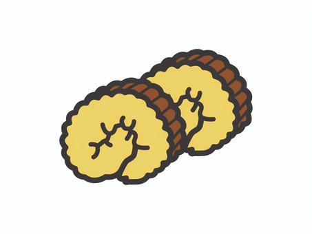 伊達巻（２切）02 伊達巻,おせち,正月,食べ物,アイコン,マーク,シンプルのイラスト素材
