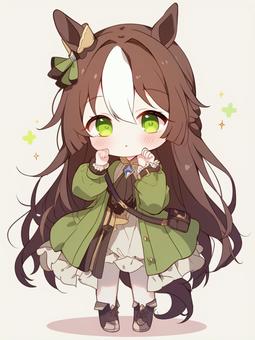 馬モチーフの女の子