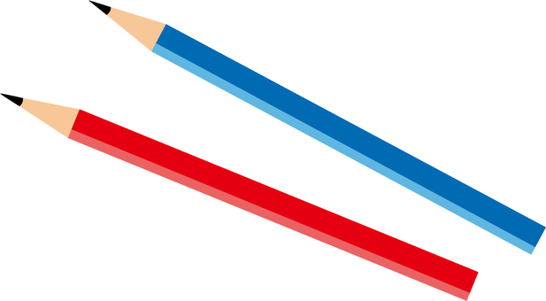 鉛筆２本 鉛筆,文房具,文具,筆記用具,芯,黒,筆記具,えんぴつ,筆記,鉛筆画のイラスト素材