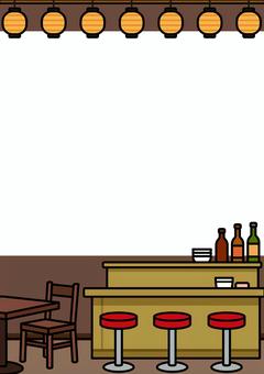 壁紙の茶色の居酒屋客席です。 壁紙,居酒屋,シンプル,ダイニングテーブル,カウンター,客席,木製,照明,提灯,飲食店のイラスト素材