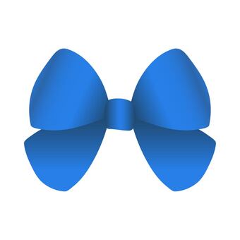 青いリボン03 リボン,ribbon,青,blue,ブルー,かわいい,デザイン素材,パーツ,プレゼント,贈り物のイラスト素材