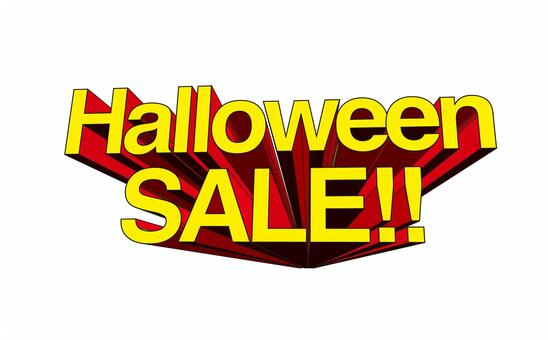 ハロウィンセールのお知らせ ハロウィン,セール,pop,販促,派手,白背景のイラスト素材