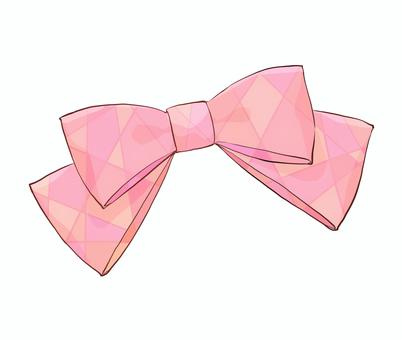 ピンクリボン　単体 りぼん,リボン,ピンク,リボンイラスト,可愛い,かわいい,シンプル,装飾,飾り,単体のイラスト素材