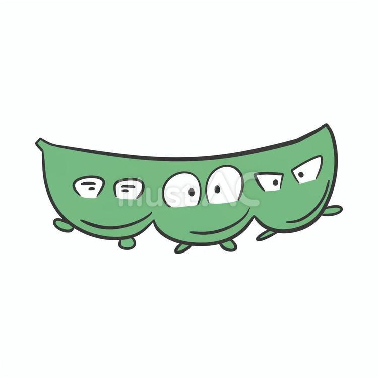 さやえんどう さやえんどう,野菜,食べ物のイラスト素材