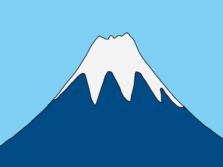 富士山 富士山,日本一,霊峰,山,静岡,山梨のイラスト素材
