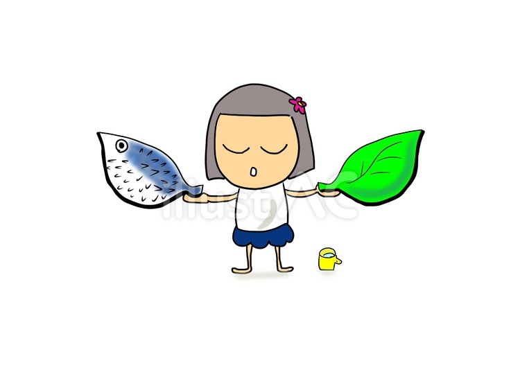 似て非なり　おかっぱ おかっぱ,女の子,体操服のイラスト素材