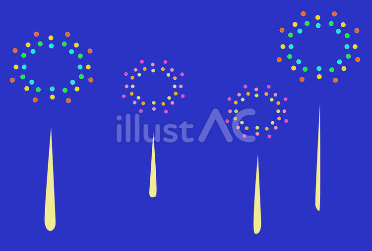 打ち上げ花火 花火,夏,シンプルのイラスト素材