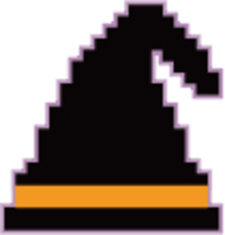 魔女の帽子 ハロウィン,魔女の帽子,帽子,とんがり帽子,黒のイラスト素材