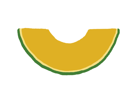 かぼちゃの輪切り カボチャ,輪切り,オレンジ,緑,野菜,緑黄色野菜,カット,スライス,1切れのイラスト素材