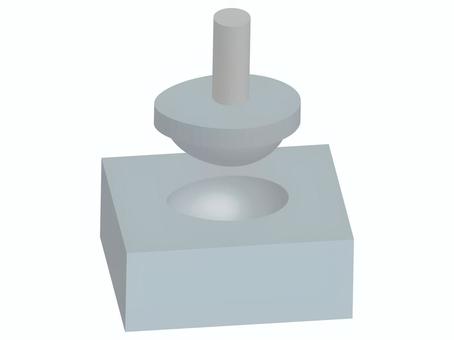 プレス加工用金型（卵型） 金型,プレス,加工,精算,部品,製造,工業,産業,向上,卵のイラスト素材