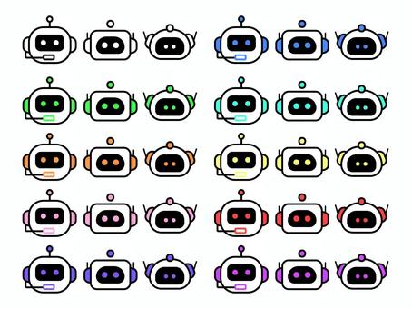 Illustration, robot, chatbot, icon, 