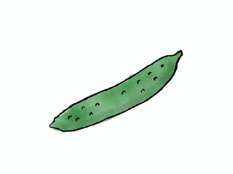 きゅうり きゅうり,夏,夏野菜,野菜,手書きのイラスト素材