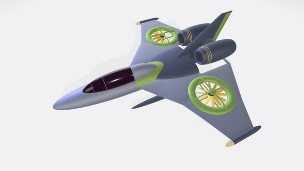 ツインローターツインジェット偵察機① 戦闘機,偵察機,コックピット,ジェット,ブースター,ローター,パワーノズル,垂直尾翼,デルタ翼,sfのイラスト素材