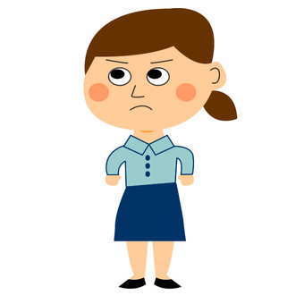 会社員女性イラスト 無料イラストなら イラストac