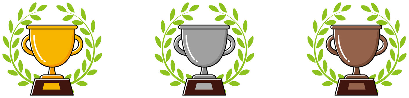 Illustration, trophy, victory, cup, 