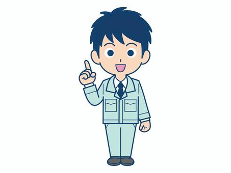 Male employee of a pointing worker, JPG, PNG 및 EPS Male employee of a pointing worker, 男人, 員工, 指點, JPG, PNG 및 EPS