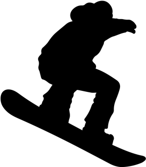 スノーボーダーのシルエット スノーボード,スノボー,ジャンプ,トリック,ウィンタースポーツ,雪山,冬,シルエット,ハーフパイプ,技のイラスト素材