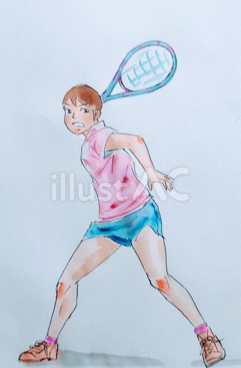 ソフトテニス ソフト,テニス,スポーツのイラスト素材