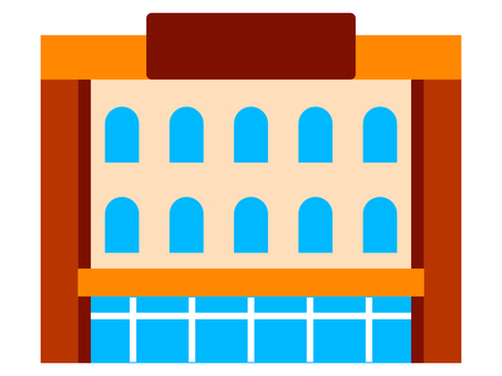 デパート デパート,商業施設,ショッピングセンター,百貨店,店,店舗,買い物,建物,建築物,アイコンのイラスト素材