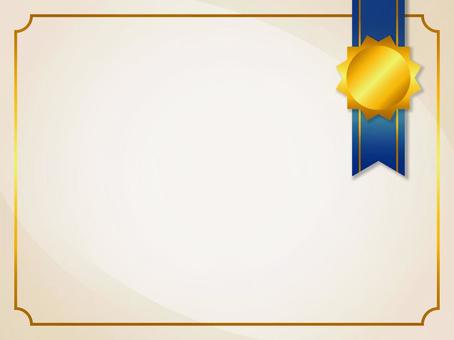 リボン・ゴールド・プレミアム背景01