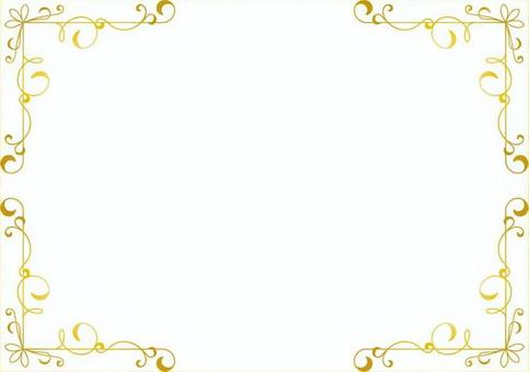 アンティークフレーム49・ゴールド フレーム,枠,飾り枠,おしゃれフレーム,アンティークフレーム,クラシックフレーム,ゴールド枠,ゴールドフレーム,背景,壁紙のイラスト素材