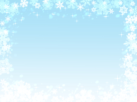 雪の結晶のフレーム フレーム,枠,背景,雪,雪の結晶,キラキラ,冬,12月,クリスマス,イメージのイラスト素材