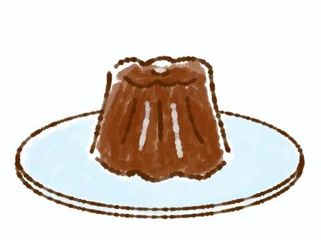 カヌレ カヌレ,お菓子,洋菓子,スイーツ,可愛い,皿,食品のイラスト素材