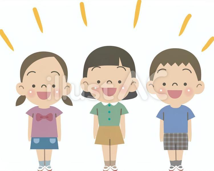 発表する子供たち 子供,小学生,生徒のイラスト素材