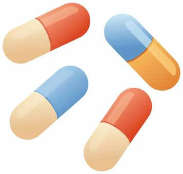 カプセル薬 カプセル,薬,リアル,挿絵,アイコン,白背景,透過,無料のイラスト素材