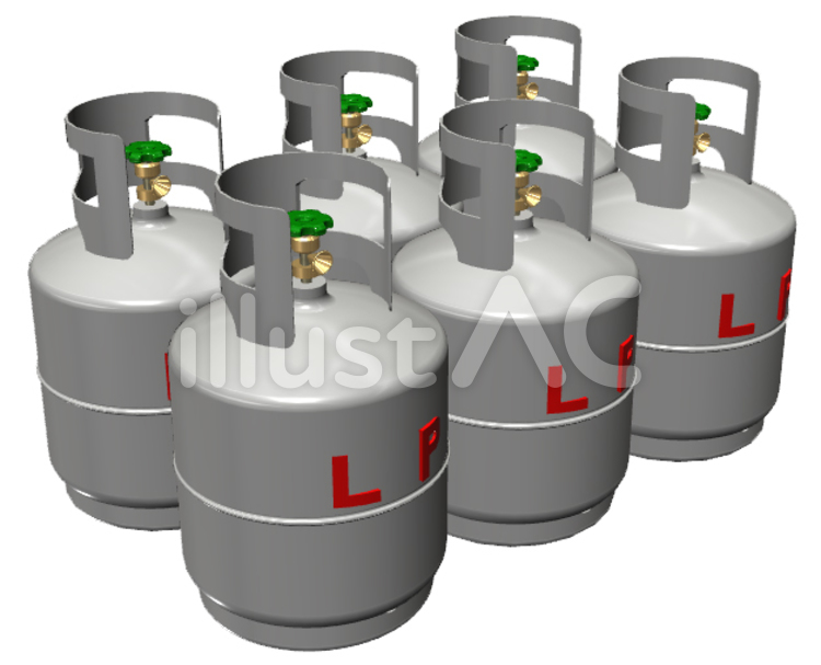 LPガス LPガス lpガス,lpg,プロパンガスのイラスト素材