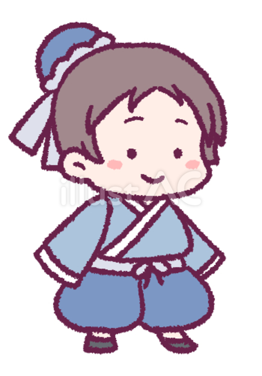 彦星の手描きイラスト 彦星,人物,七夕のイラスト素材