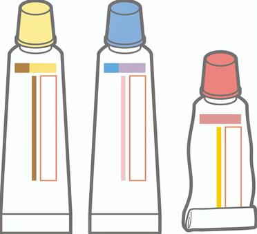 塗り薬 塗り薬,軟膏,クリーム,外用薬,皮膚外用剤,薬,腫れ,痒み,かぶれ,皮膚炎のイラスト素材