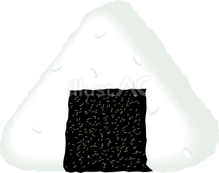 おにぎり　米　 おにぎり,米,海苔のイラスト素材