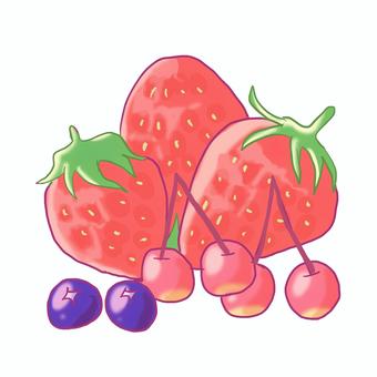 Strawberries, cherries, blueberries, JPG Strawberries, cherries, blueberries, strawberry, cherry, blueberry, JPG