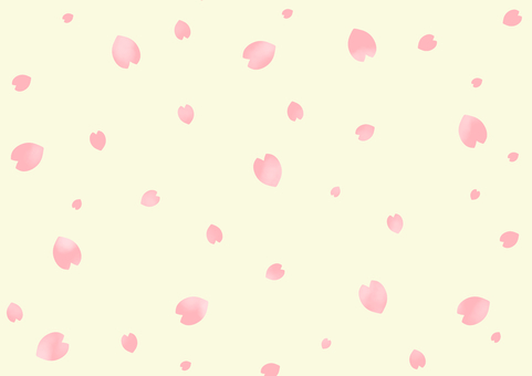 Cherry blossom snowstorm background, , JPG